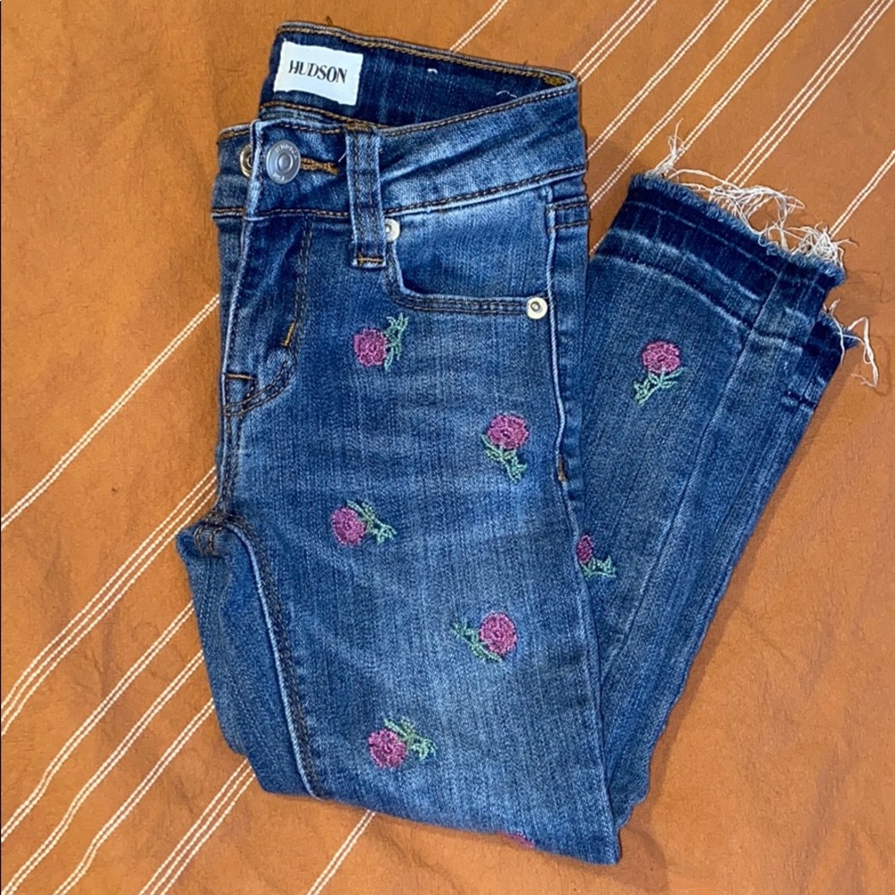 Hudson flower jeans